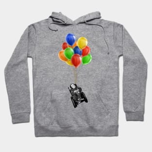 Eric the Actor Flying with Balloons Hoodie